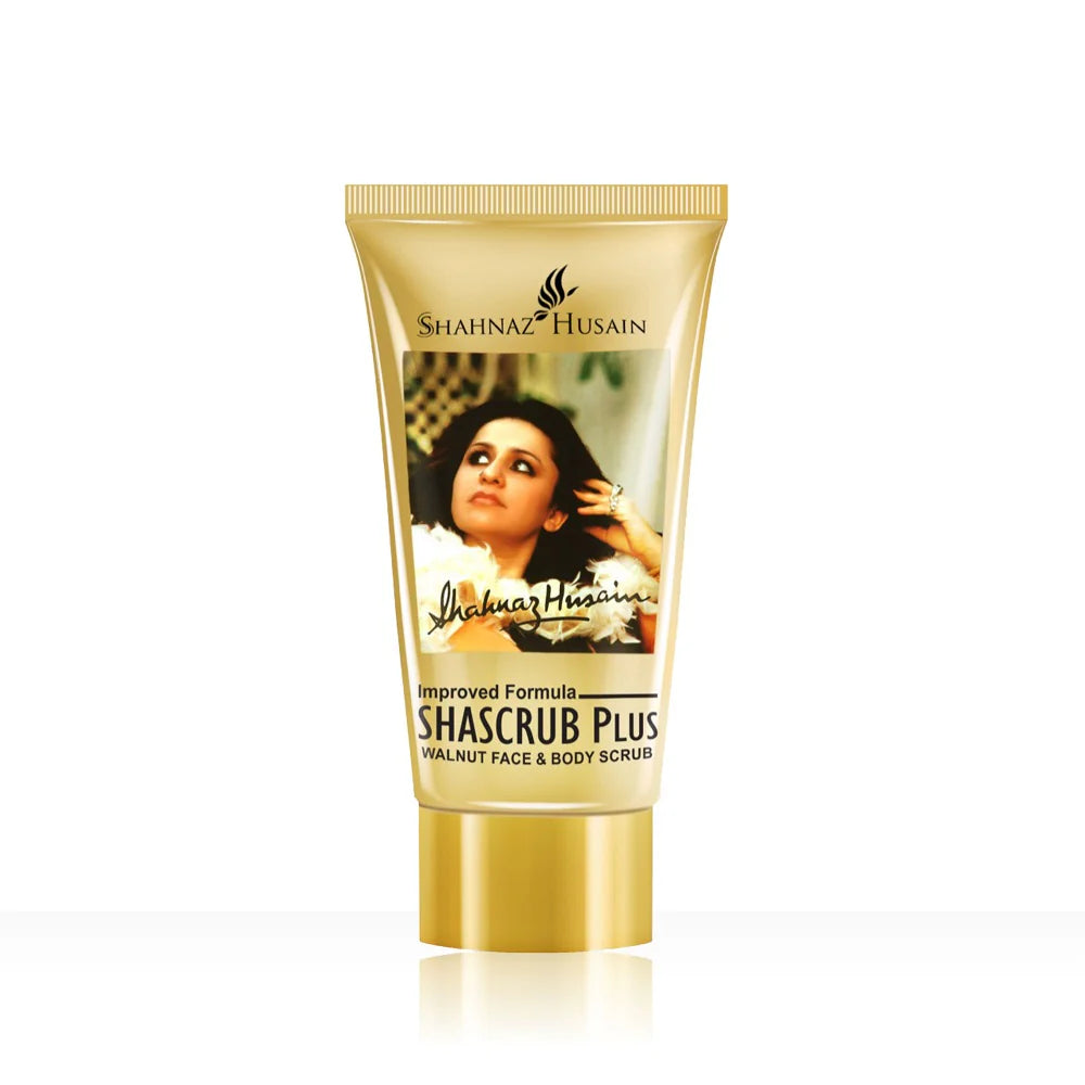 Shahnaz Husain Shascrub Plus - Walnut Face & Body Scrub | 40g