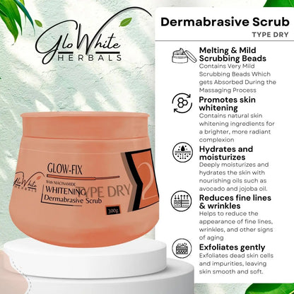 GloWhite Herbals Glow-Fix Whitening Dermabrasive Face Scrub