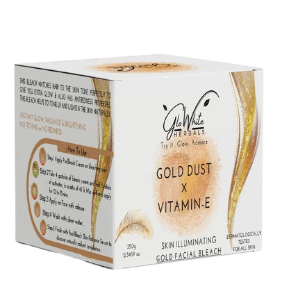 GloWhite Herbals Advance Gold Bleach For Face For Women and Men | 360g