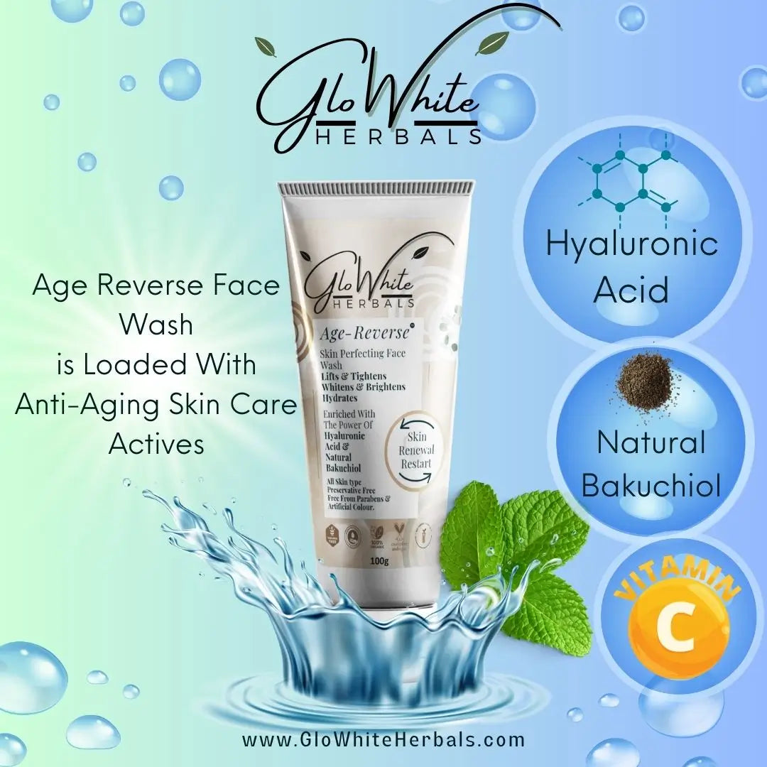 GloWhite Herbals Anti-Aging Face Wash, All Skin Type, 100g