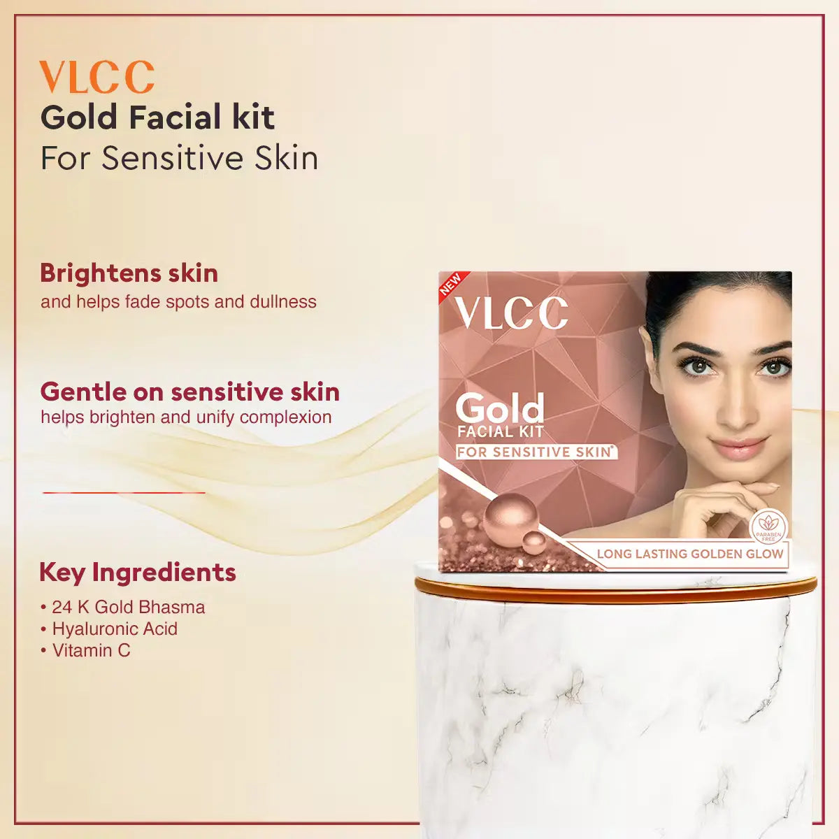 VLCC Gold Facial kit | 60g