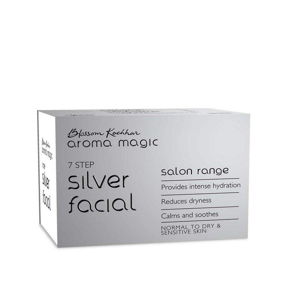 Aroma Magic Blossom Kochhar Silver Facial Kit 7-Step Salon Range (5 Facials)