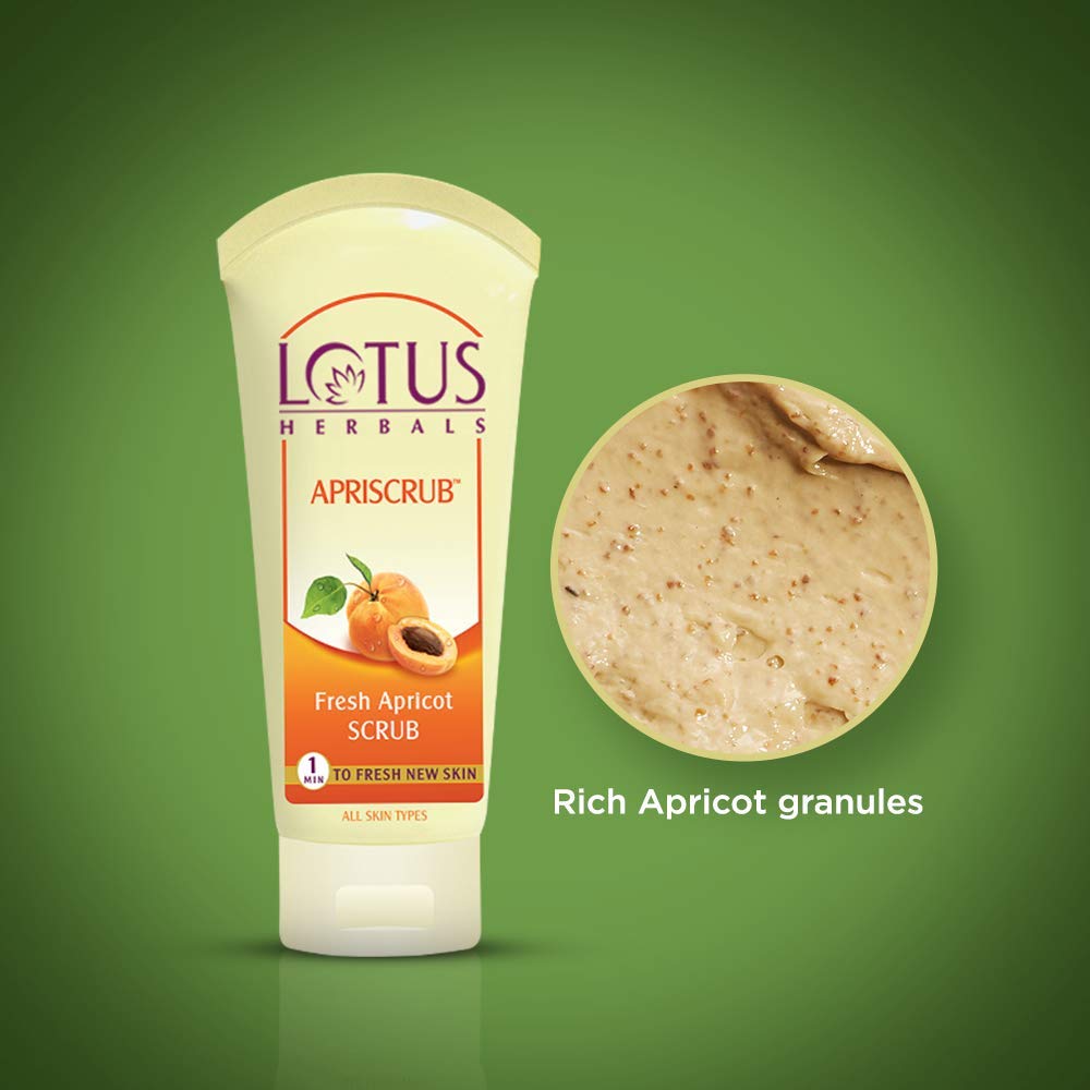 Lotus Herbals Apriscrub Fresh Apricot Face Scrub