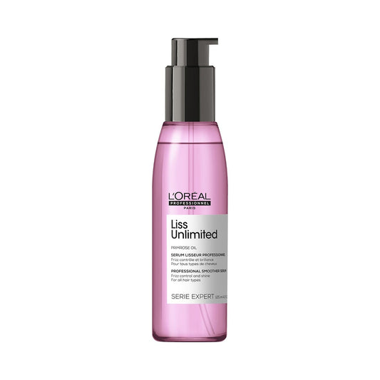 L'Oreal Professionnel Serie Expert Liss Unlimited Blow Dry Serum 125 Ml, For Frizz-Free Hair