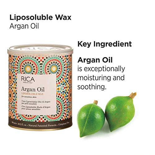 Rica Argan Oil Wax | Liposoluble Painless Hair Removal Wax - 800ml