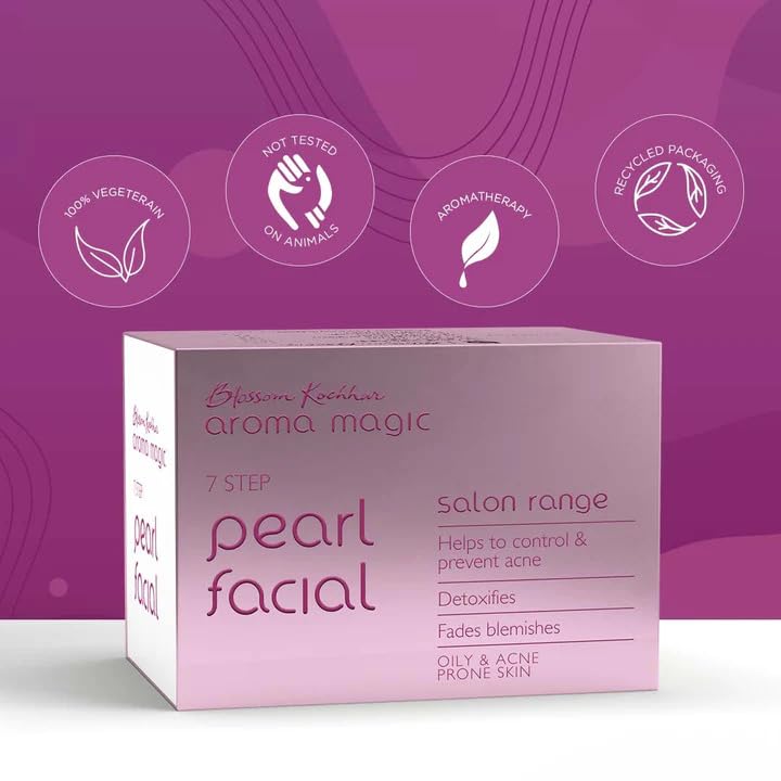 Aroma Magic Blossom Kochhar Pearl Facial Kit 7-Step Salon Range (5 Facials)