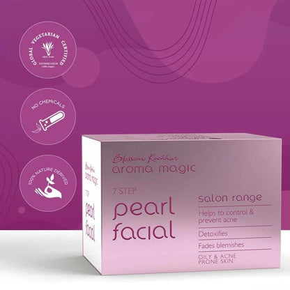 Aroma Magic Blossom Kochhar Pearl Facial Kit 7-Step Salon Range (5 Facials)