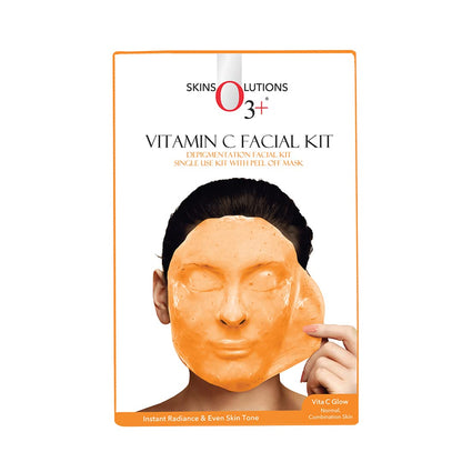 O3+ Vitamin C Facial Kit Depigmentation Single use Kit with Peel Off Mask , 45g