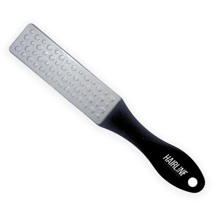 Hair Line 2 Sided Black Handle Dotted Lazer Foot Scrapper