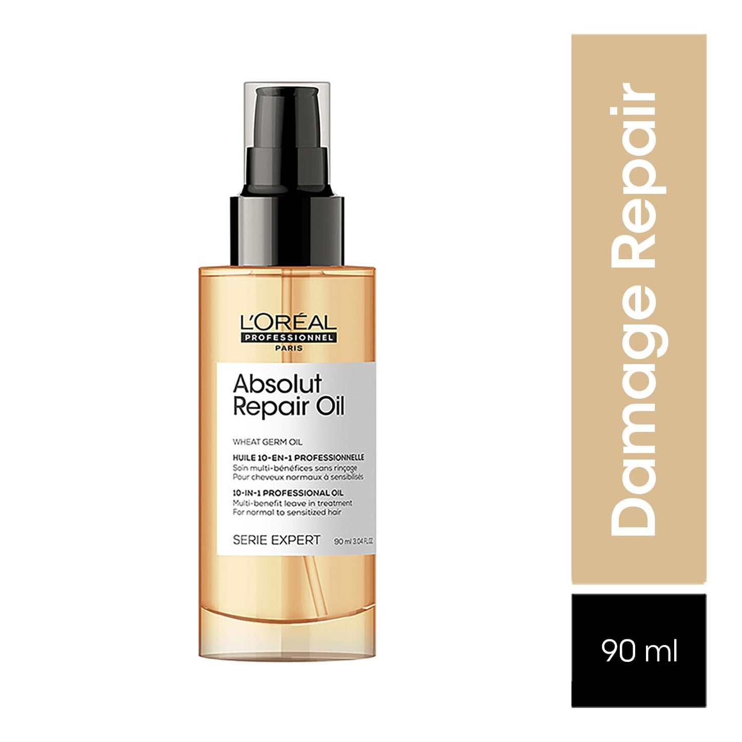 L'Oreal Professionnel Absolut Repair 10-in-1 Leave-in Serum for Dry & Damaged Hair - 90ml