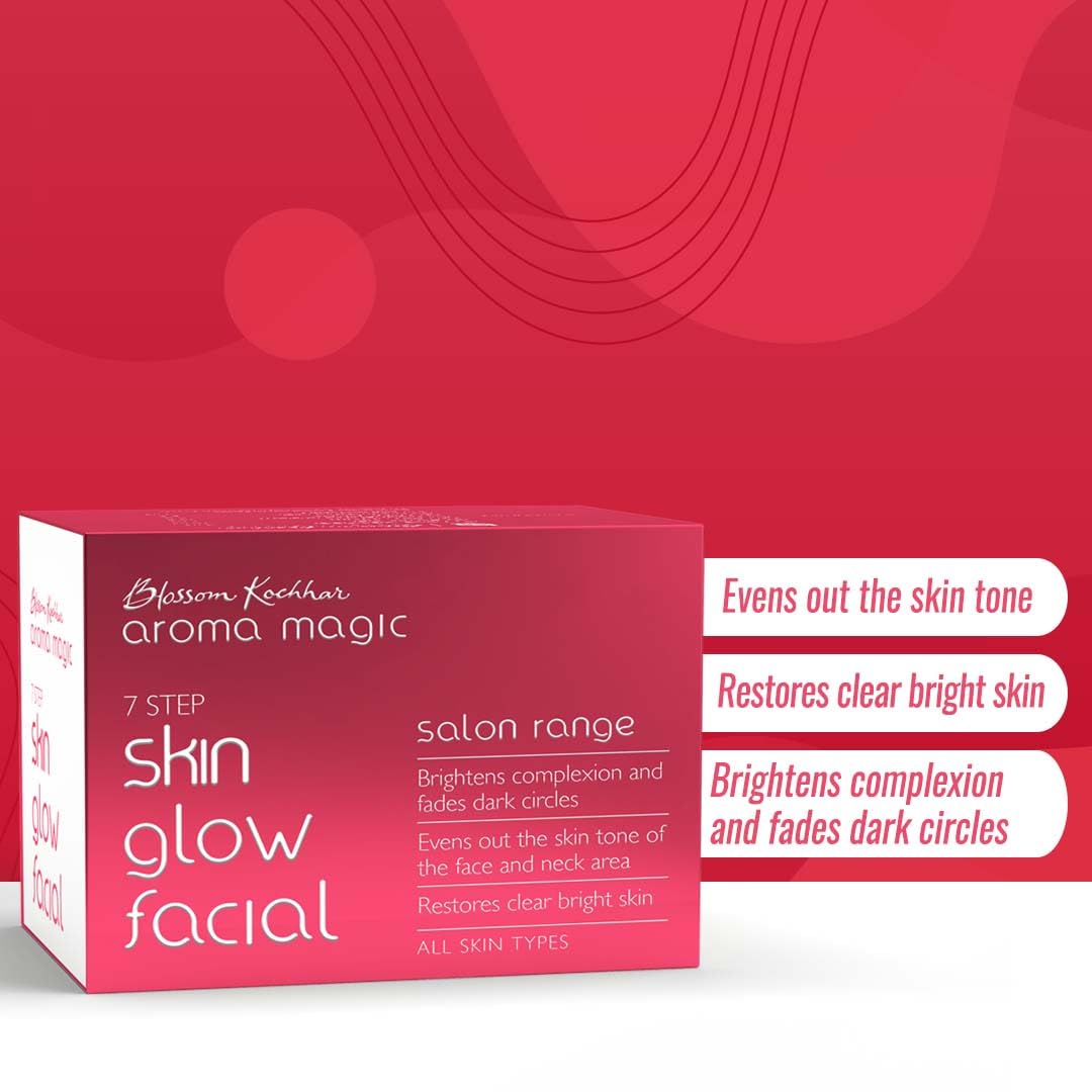 Aroma Magic Blossom Kochhar Skin Glow Facial Kit 7-Step Salon Range (5 Facials)