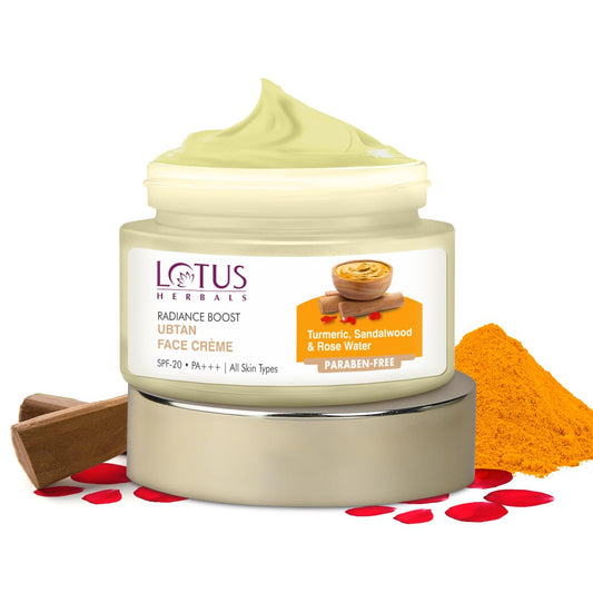 Lotus Herbals Radiance Boost Ubtan Face Cream SPF 20| 50g