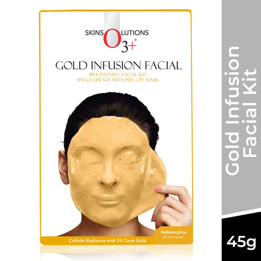 O3+ Gold Facial Kit for Softening and Smoothening Skin (45g)