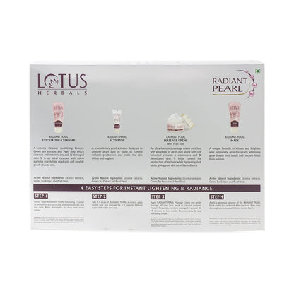 Lotus Herbals Radiant Pearl Cellular Facial Kit | 170g