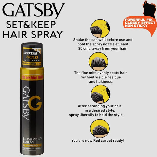 Gatsby Set & Keep Hair Spray - Extreme Hold