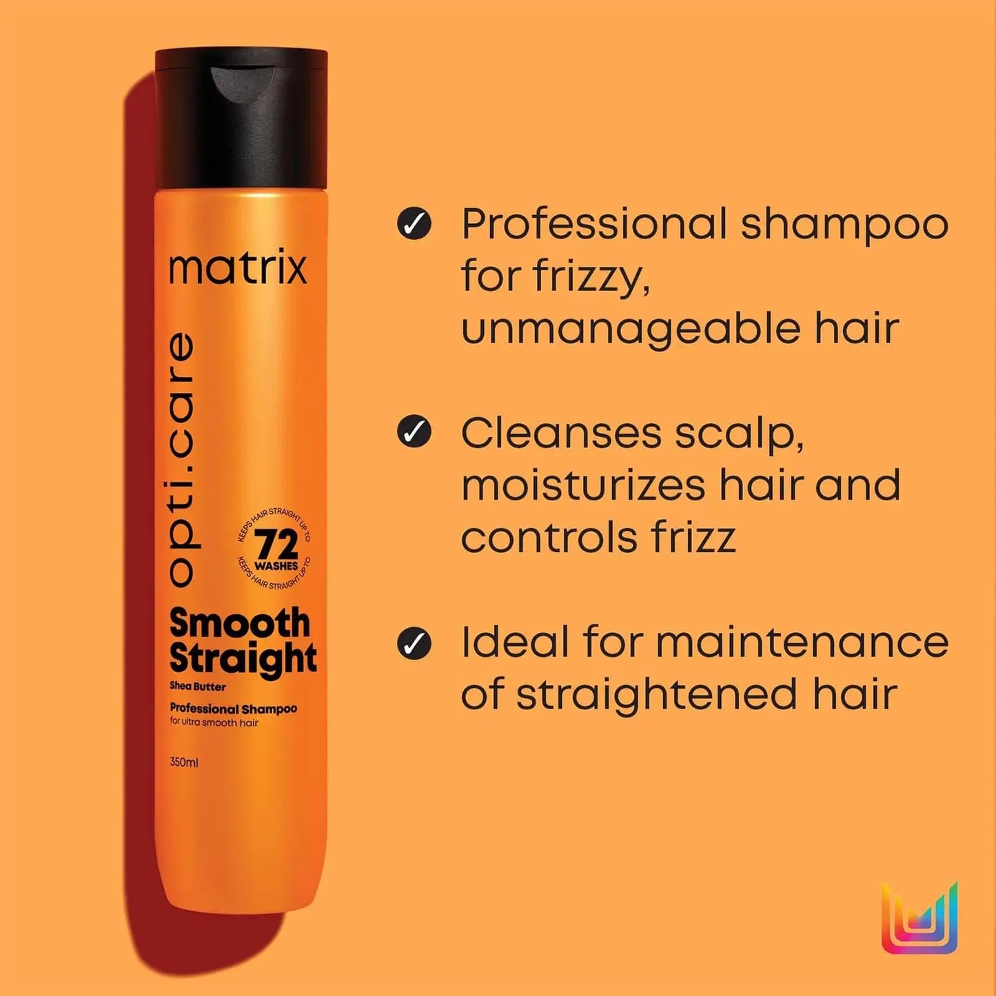 MATRIX Opti Care Professional Shampoo for ANTI-FRIZZ Shampoo