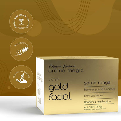 Aroma Magic Blossom Kochhar Gold Facial Kit 7-Step Salon Range (5 Facials)