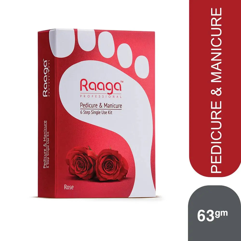 Raaga Professional Manicure Pedicure Rose 12 Sachets 63g