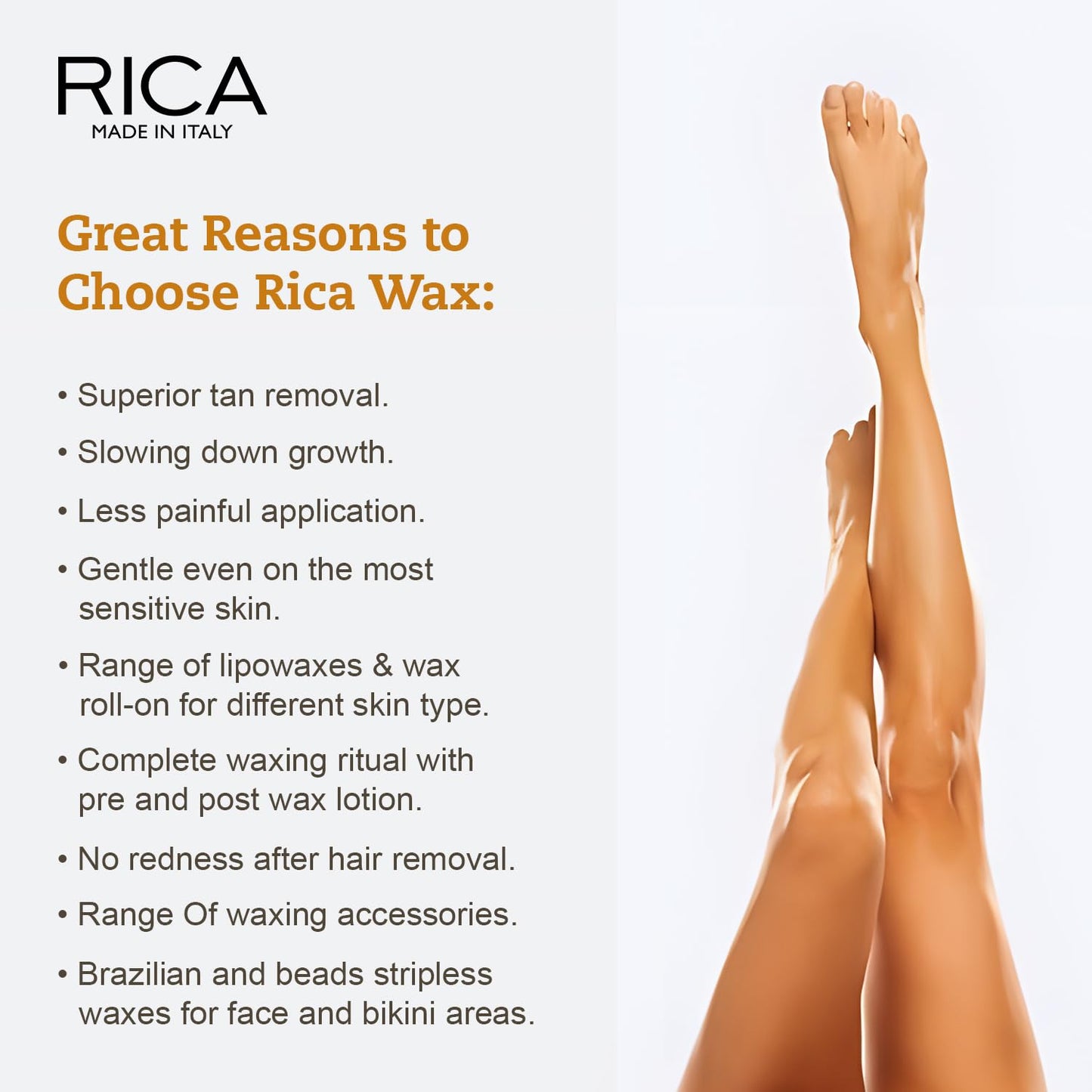 Rica Argan Oil Wax | Liposoluble Painless Hair Removal Wax - 800ml