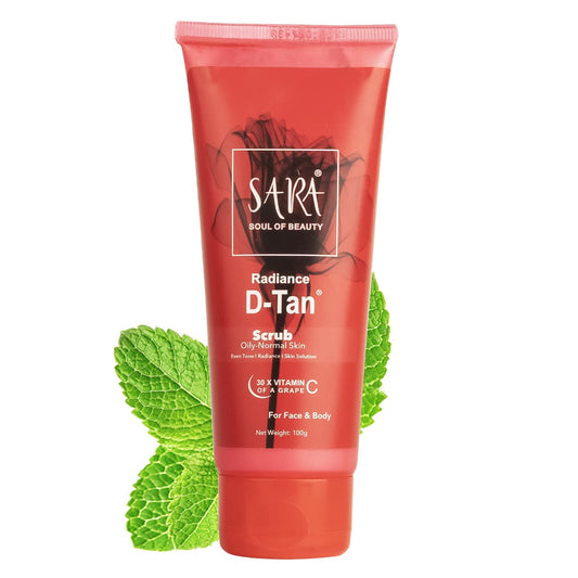 Sara Oxy D-tan Scrub Perfect Exfoliator And Blackheads & Whiteheads Remover | 100g