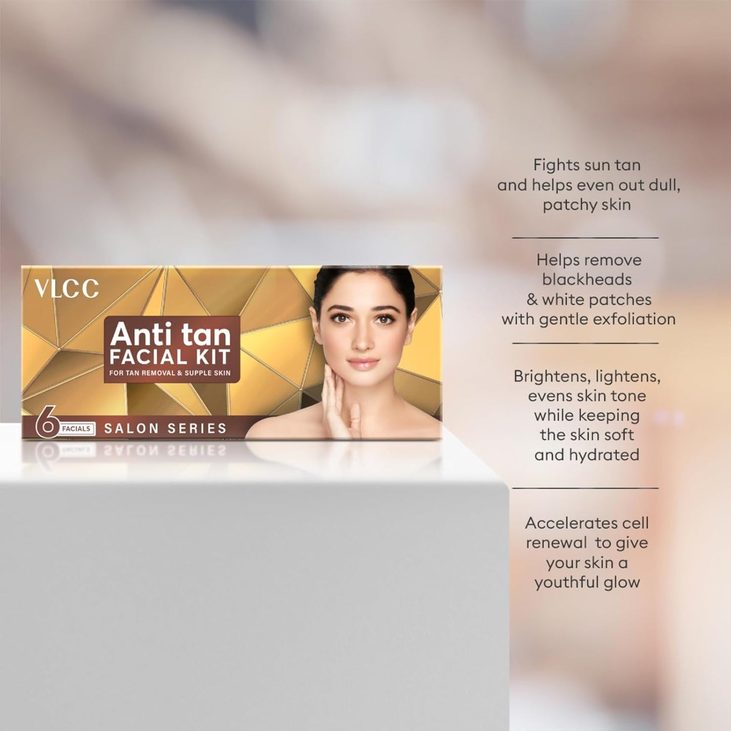 VLCC Salon Series Anti Tan Facial Kit ( 6 Facials ) - 300g