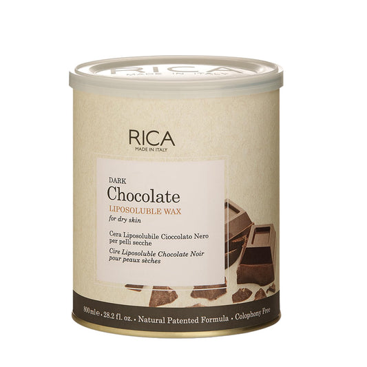 Rica Dark Chocolate Wax | Liposoluble Wax For Dry Skin - 800ml