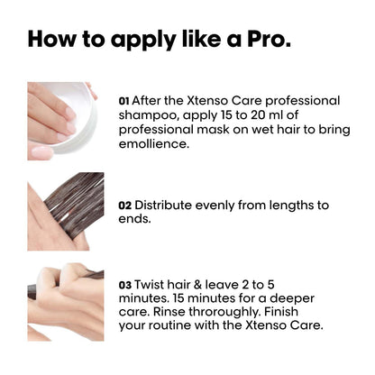 L'Oréal Professionnel Xtenso Care Sulfate-Free Masque for Frizz-Free, Shiny & Manageable Hair 196gms