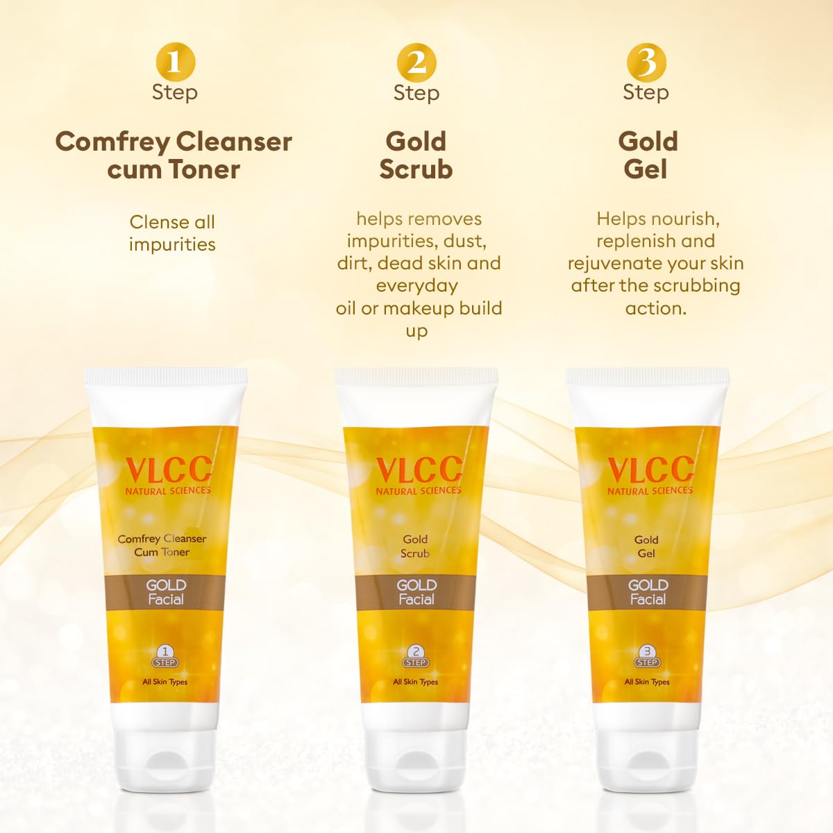 VLCC Gold Facial kit | 60g