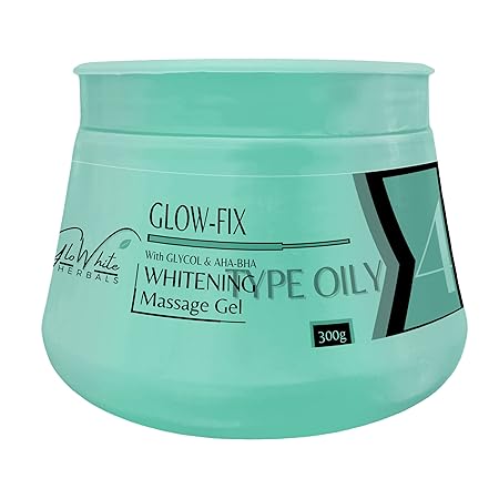 GloWhite Herbals Glow-Fix Whitening Massage Gel For Oily Skin, Step 4 | 300g