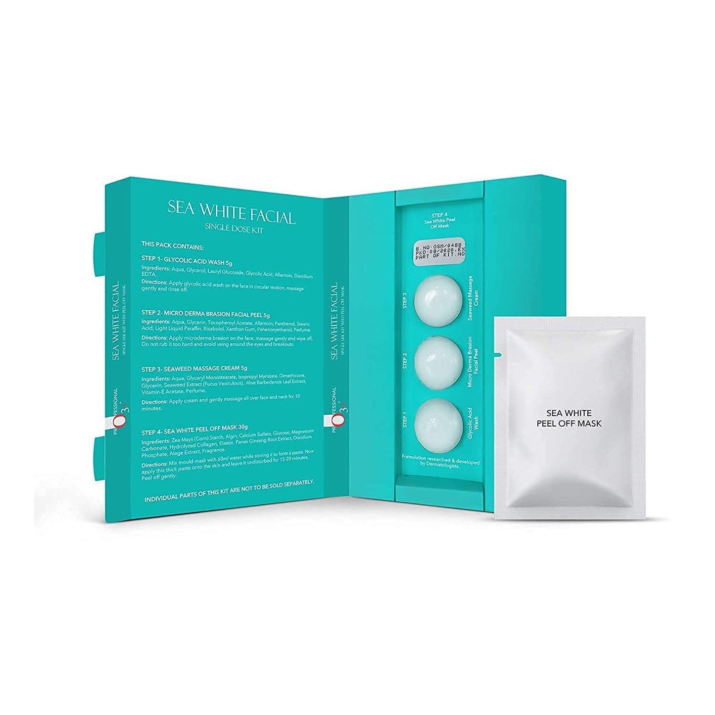 O3+ Sea White Brightening Facial Kit With Peel Off Mask (45g)