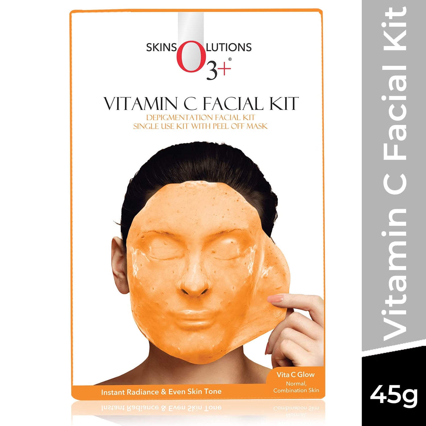 O3+ Vitamin C Facial Kit Depigmentation Single use Kit with Peel Off Mask , 45g