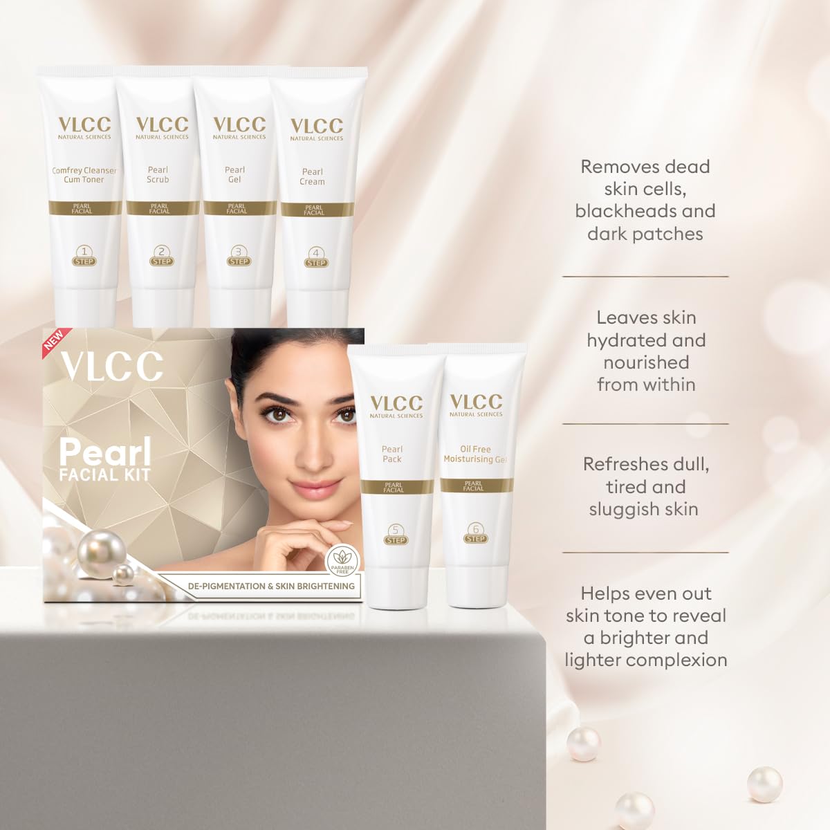 VLCC Pearl Single Facial Kit - 60 g