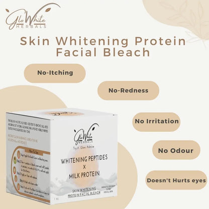 GloWhite Herbals Skin Whitening Bleach For Face, 360g