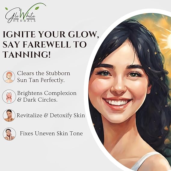 GloWhite Herbals Tan Be Gone 6-Step Premium Facial Kit | Unisex & All Skin Types