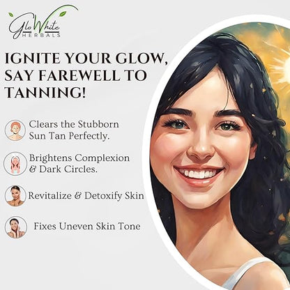 GloWhite Herbals Tan Be Gone 6-Step Premium Facial Kit | Unisex & All Skin Types