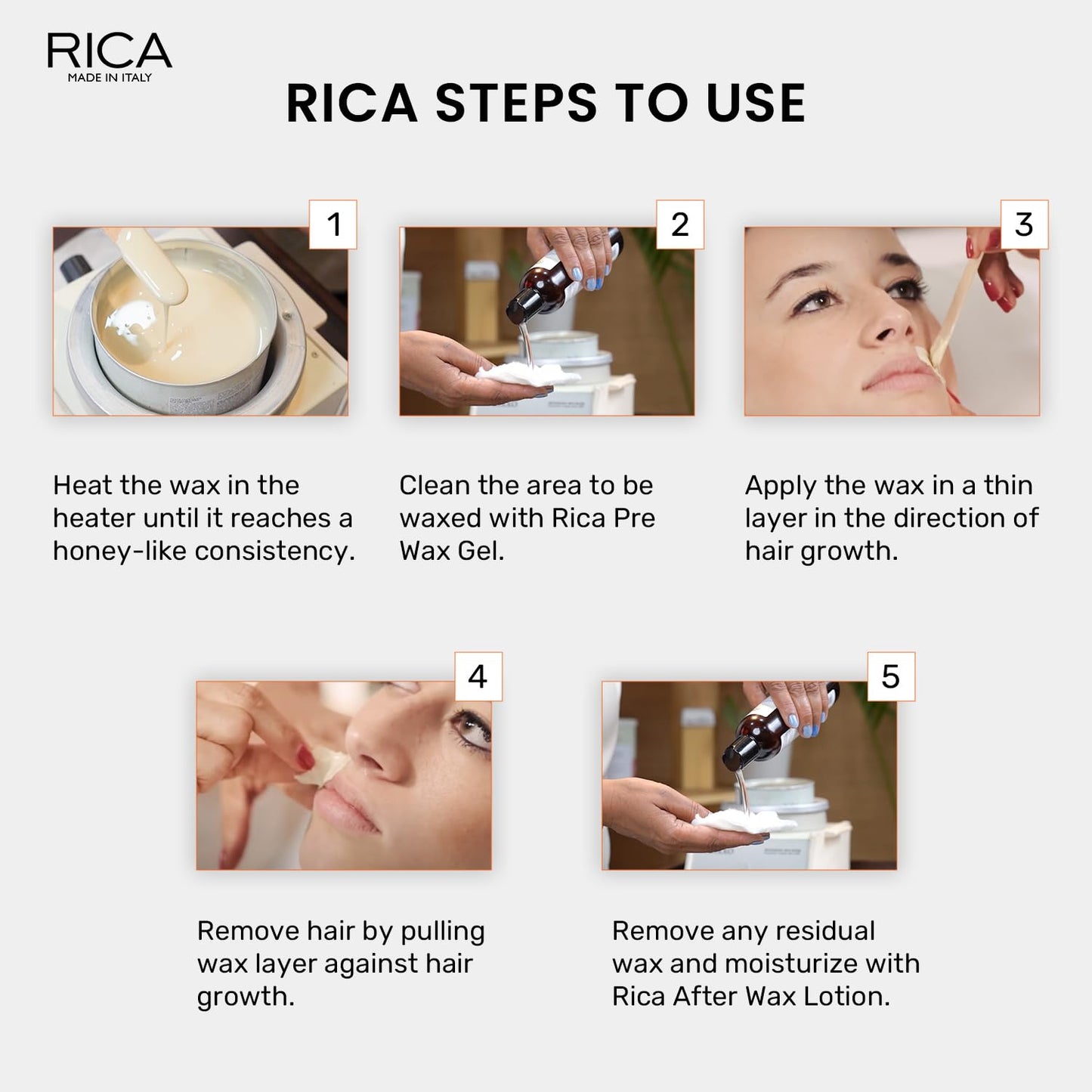 Rica Argan Oil Wax | Liposoluble Painless Hair Removal Wax - 800ml