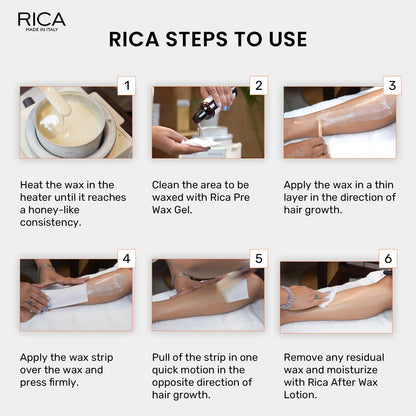 Rica Strawberry Wax | Liposoluble Wax For Dry Skin - 800ml