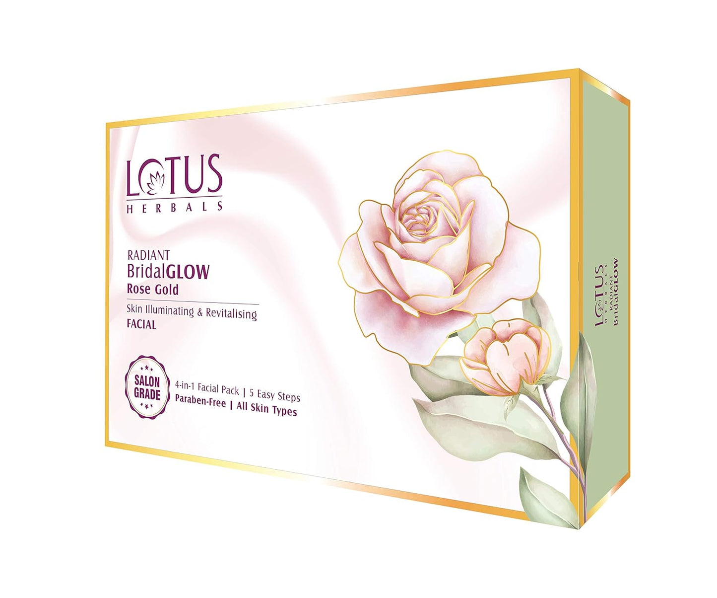 Lotus Herbals Radiant Bridal GLOW Rose Gold Skin Illuminating Facial Kit