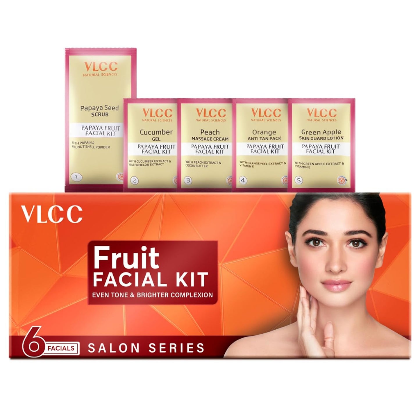 VLCC Salon Series Fruit Facial Kit - ( 6 Facials ) - 300g