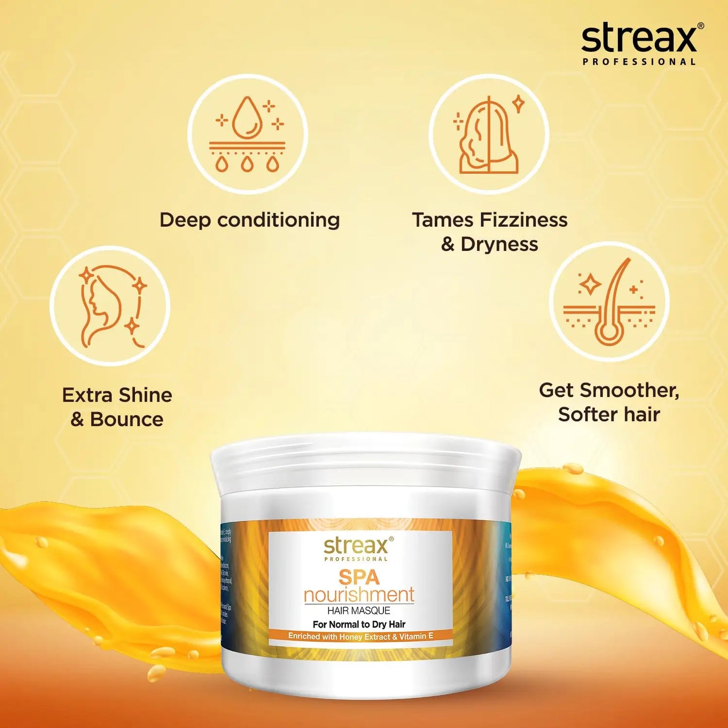 Streax Spa Nourishment Hair Masques with Honey & Vitamin E