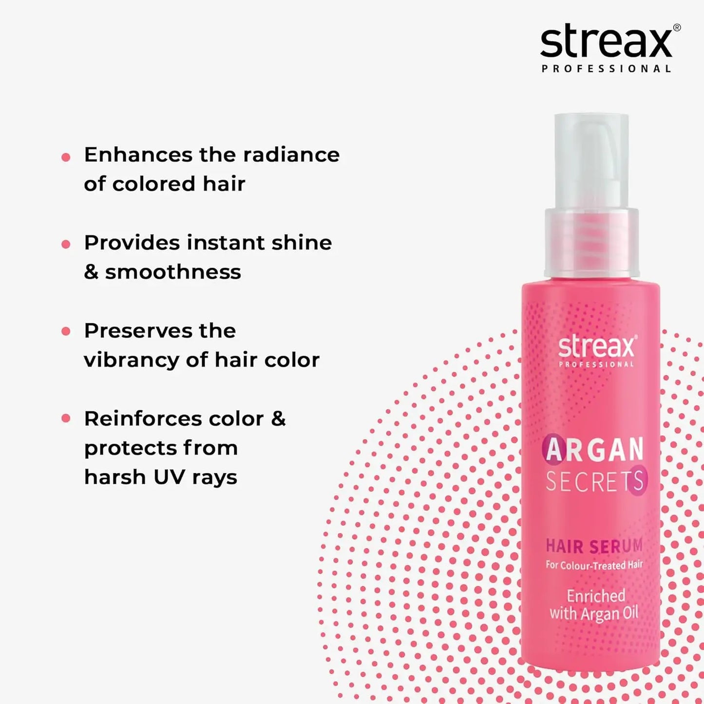 Streax Professional Argan Secrets Colour Protect Hair Serum