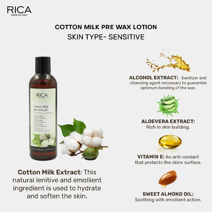 Rica Cotton Milk Pre Waxing Gel - 250ml