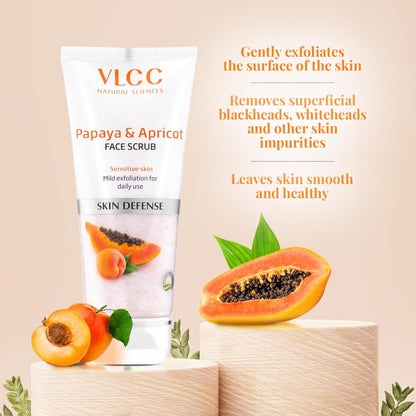 VLCC Papaya & Apricot Face Scrub - 80g