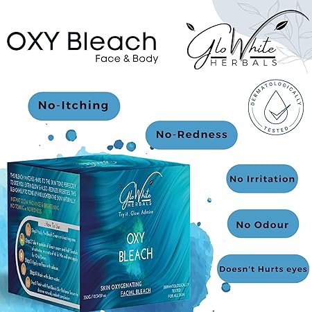 GloWhite Herbals Oxy Bleach For Face For Women, 360g