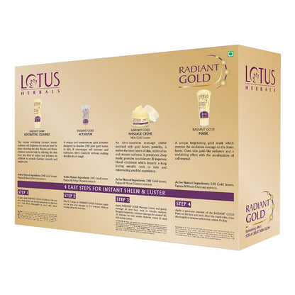 Lotus Herbals Radiant Gold Facial Kit - 170g