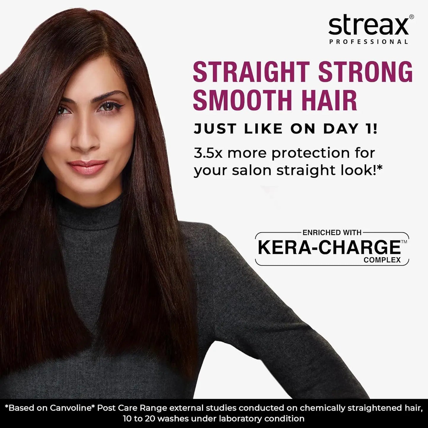 Streax Professional Canvoline Straightening Post Care Conditioner