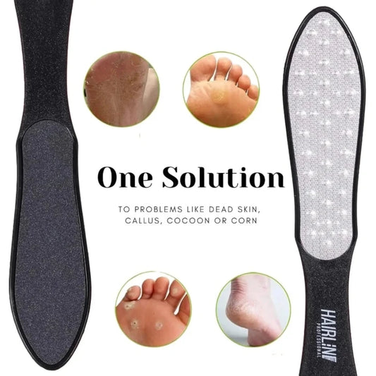 Hair Line Dual Sided Lazer Foot Scrubber