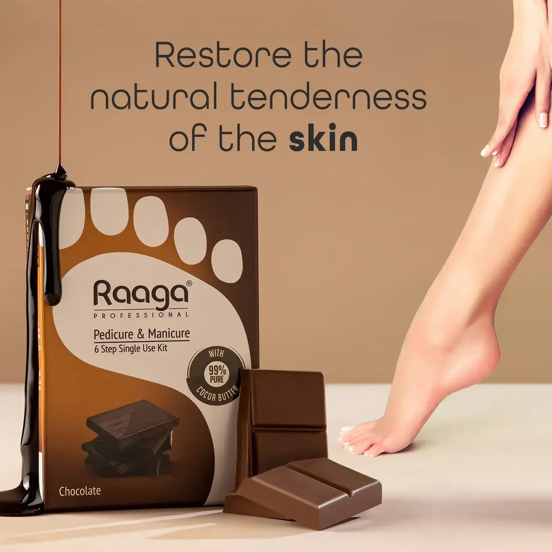 Raaga Professional Chocolate Pedicure and Manicure Kit-63gm