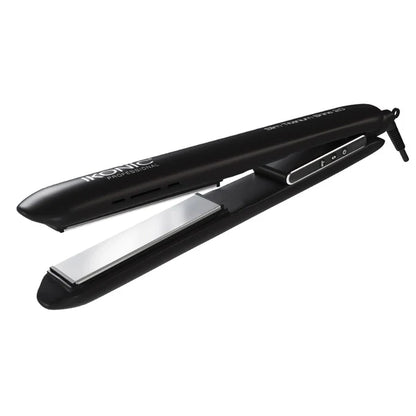 Ikonic Hair Straightener - Slim Titanium Shine Black & Silver