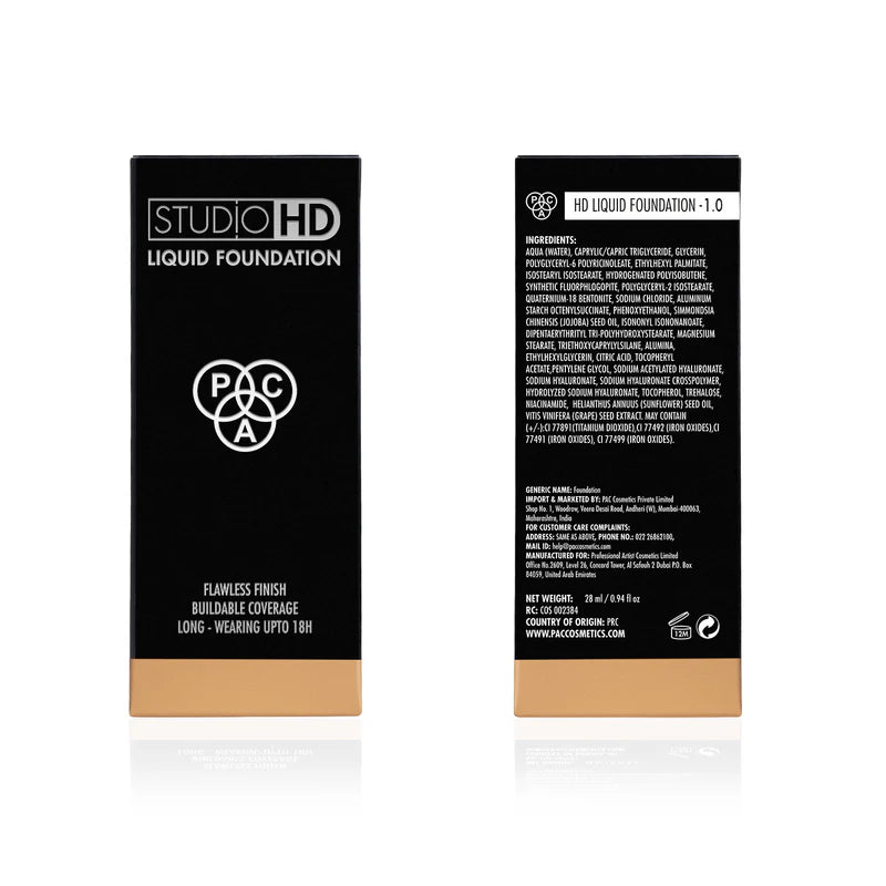 PAC Studio HD Liquid Foundation (28 ml)